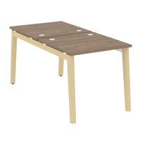 Onix Wood Рабочая станция OW.D.RS-2.0.8 Белый бриллиант/Дуб светлый/Белый металл 780*1635*750
