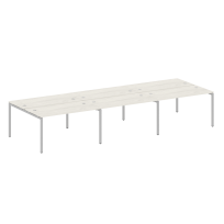 Metal System Quattro Р. ст. на 6 раб. места на П-образном м/к 40БП.СМ-6.3 Акация/Антрацит металл 4200*1475*750 Metal System Quattro Р. ст. на 6 раб. места на П-образном м/к 40БП.СМ-6.3 Акация/Антрацит металл 4200*1475*750