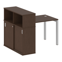 Metal System Quattro Стол офисный с шкафом-купе на П-образном м/к 50БП.РС-СШК-3.1 Т Вяз/Мокко металл 1410×1120×1098 Metal System Quattro Стол офисный с шкафом-купе на П-образном м/к 50БП.РС-СШК-3.1 Т Вяз/Мокко металл 1410×1120×1098