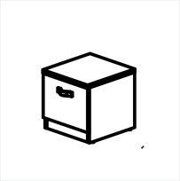 Тумба прикроватная с дверцей / ОРЕХ КЛАССИК VG330 Тумба прикроватная с дверцей / ОРЕХ КЛАССИК VG330