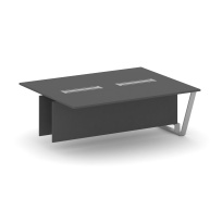 Сектор переговорного стола проходной Steel Meet L=2000 KD-PR.B.SPPW-20 / Тиквуд Светлый – Металл Серый / 2000×1600×750 Сектор переговорного стола проходной Steel Meet L=2000 KD-PR.B.SPPW-20 / Тиквуд Светлый – Металл Серый / 2000×1600×750