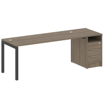 Metal System Quattro Р. ст. с тумбой на П-образном м/к 50БП.РС-СТП-1.5 Акация/Антрацит металл 2212*720*750 Metal System Quattro Р. ст. с тумбой на П-образном м/к 50БП.РС-СТП-1.5 Акация/Антрацит металл 2212*720*750