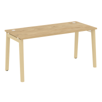 Onix Wood Стол офисный OW.SP-4.7 Дуб мали/Дуб светлый/Белый металл 1580×720×750 Onix Wood Стол офисный OW.SP-4.7 Дуб мали/Дуб светлый/Белый металл 1580×720×750