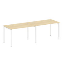 Metal System Quattro Р. ст. на 2 раб. места на П-образном м/к 40БП.СМ-2.2 Акация/Антрацит металл 2400*720*750 Metal System Quattro Р. ст. на 2 раб. места на П-образном м/к 40БП.СМ-2.2 Акация/Антрацит металл 2400*720*750