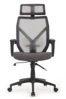 Белый пластик/Синяя сетка сидушка W-203AC