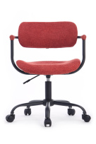 Кресло Kolin W-231 Чёрный каркас/Голубая ткань 600×600×750-830