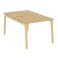 Onix Wood Рабочая станция OW.D.RS-2.1.8 Белый бриллиант/Дуб светлый/Белый металл 980*1635*750