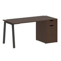 Home Office Стол офисный VR.SP-3-158.1.A Денвер светлый/Белый металл 1580×720×750 Home Office Стол офисный VR.SP-3-158.1.A Денвер светлый/Белый металл 1580×720×750