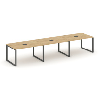 Стол для переговоров Style Project SN-6O.SPRG-024 Акация Лорка/Металл Черный 4740×980×750