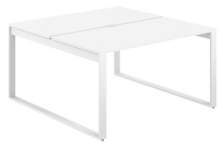 Стол-бенч с вырезом Allegro / 1200×1238×750 / Профиль О-образный: 70×20 Белый / Столешница: Белый / AG.131.WH.V.72.WH Стол-бенч с вырезом Allegro / 1200×1238×750 / Профиль О-образный: 70×20 Белый / Столешница: Белый / AG.131.WH.V.72.WH