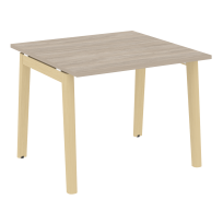 Onix Wood Стол переговорный (1 столешница) OW.PRG-1.1 Белый бриллиант/Дуб светлый/Белый металл 980*980*750 Onix Wood Стол переговорный (1 столешница) OW.PRG-1.1 Белый бриллиант/Дуб светлый/Белый металл 980*980*750