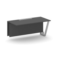 Сектор переговорного стола проходной Steel Meet KD-PR.B.SPPO-16 / Тиквуд Светлый – Металл Серый / 1600×800×750 Сектор переговорного стола проходной Steel Meet KD-PR.B.SPPO-16 / Тиквуд Светлый – Металл Серый / 1600×800×750