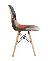 Стул Eames DSW пэчворк черно-белый Стул Eames DSW пэчворк черно-белый