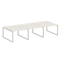 Metal System Quattro Р. ст. на 6 раб. места на О-образном м/к 40БО.СМ-6.2 Акация/Антрацит металл 3600*1475*750 Metal System Quattro Р. ст. на 6 раб. места на О-образном м/к 40БО.СМ-6.2 Акация/Антрацит металл 3600*1475*750