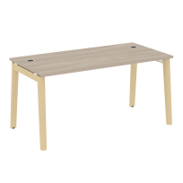 Onix Wood Direct Стол руководителя OW.SRR-4.8 Белый бриллиант/Дуб светлый/Белый металл 1580*800*750 Onix Wood Direct Стол руководителя OW.SRR-4.8 Белый бриллиант/Дуб светлый/Белый металл 1580*800*750
