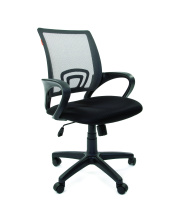 Кресло офисное Chairman 696 Россия TW-05 Пластик черный / Спинка синяя