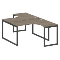 Metal System Quattro Р. ст. криволинейная на О-образном м/к 40БО.РАС-СА-2.3 Акация/Антрацит металл 1400*2435*750 Metal System Quattro Р. ст. криволинейная на О-образном м/к 40БО.РАС-СА-2.3 Акация/Антрацит металл 1400*2435*750