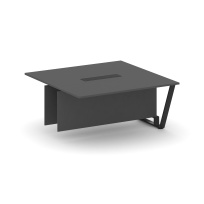 Сектор переговорного стола проходной Steel Meet L=1600 KD-PR.B.SPPW-16 / Тиквуд Светлый – Металл Черный / 1600×1600×750 Сектор переговорного стола проходной Steel Meet L=1600 KD-PR.B.SPPW-16 / Тиквуд Светлый – Металл Черный / 1600×1600×750