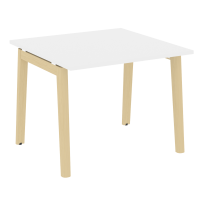 Onix Wood Стол переговорный (1 столешница) OW.PRG-1.1 Белый бриллиант/Дуб светлый/Белый металл 980*980*750 Onix Wood Стол переговорный (1 столешница) OW.PRG-1.1 Белый бриллиант/Дуб светлый/Белый металл 980*980*750