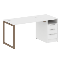 Metal System Quattro Р. ст. с тумбой на О-образном м/к 40БО.РС-СТП-1.2 Акация/Антрацит металл 1612*720*750 Metal System Quattro Р. ст. с тумбой на О-образном м/к 40БО.РС-СТП-1.2 Акация/Антрацит металл 1612*720*750