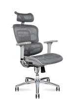 Кресло для руководителя NORDEN Kron aluminium grey / серый пластик / серая сетка / алюминевая база Кресло для руководителя NORDEN Kron aluminium grey / серый пластик / серая сетка / алюминевая база