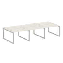 Metal System Quattro Р. ст. на 6 раб. места на О-образном м/к 50БО.СМ-6.2 Акация/Антрацит металл 3600*1475*750 Metal System Quattro Р. ст. на 6 раб. места на О-образном м/к 50БО.СМ-6.2 Акация/Антрацит металл 3600*1475*750
