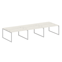 Metal System Quattro Р. ст. на 6 раб. места на О-образном м/к 40БО.СМ-6.3 Акация/Антрацит металл 4200*1475*750 Metal System Quattro Р. ст. на 6 раб. места на О-образном м/к 40БО.СМ-6.3 Акация/Антрацит металл 4200*1475*750