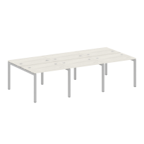 Metal System Quattro Р. ст. на 6 раб. места на П-образном м/к 50БП.СМ-6.1 Акация/Антрацит металл 3000*1475*750 Metal System Quattro Р. ст. на 6 раб. места на П-образном м/к 50БП.СМ-6.1 Акация/Антрацит металл 3000*1475*750