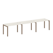 Metal System Quattro Р. ст. на 3 раб. места на П-образном м/к 50БП.СМ-3.2 Акация/Антрацит металл 3600*720*750 Metal System Quattro Р. ст. на 3 раб. места на П-образном м/к 50БП.СМ-3.2 Акация/Антрацит металл 3600*720*750