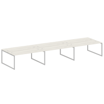 Metal System Quattro Р. ст. на 6 раб. места на О-образном м/к 40БО.СМ-6.5 Акация/Антрацит металл 5400*1475*750 Metal System Quattro Р. ст. на 6 раб. места на О-образном м/к 40БО.СМ-6.5 Акация/Антрацит металл 5400*1475*750