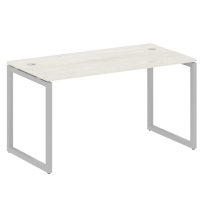Metal System Quattro Стол офисный на О-образном м/к 40БО.СП-3 Вяз/Мокко металл 1400×720×750