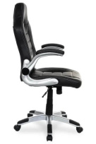 Геймерское кресло BX-3288B/Black кожа PU Черный/ крестовина пластик. Регулировка подлокотников на 90 Геймерское кресло BX-3288B/Black кожа PU Черный/ крестовина пластик. Регулировка подлокотников на 90