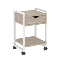 Loft Тумба на колесных опорах с ящиком и полкой VR.L-T1.K Тиквуд светлый/Антрацит металл 500×460×767