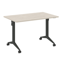 X-Pull Стол складной мобильный X.M-2.7 Тиквуд тёмный/Белый металл 1180×720×753