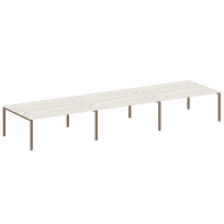 Metal System Р. ст. на 6 раб. места на П-образном м/к БП.СМ-6.5 Акация/Антрацит металл 5400*1475*750