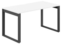 Стол офисный с вырезом Allegro / 1200×800×750 / Профиль О-образный: 70×20 Антрацит / Столешница: Белый / AG.107.WH.V.72.AN Стол офисный с вырезом Allegro / 1200×800×750 / Профиль О-образный: 70×20 Антрацит / Столешница: Белый / AG.107.WH.V.72.AN
