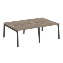 Onix Wood Рабочая станция OW.D.RS-4.2.8 Белый бриллиант/Дуб светлый/Белый металл 2360*1635*750
