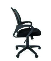 Кресло офисное Chairman 696 Россия TW-05 Пластик черный / Спинка синяя