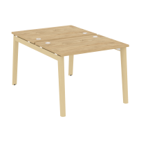 Onix Wood Рабочая станция OW.D.RS-2.1.7 Белый бриллиант/Дуб светлый/Белый металл 980*1475*750