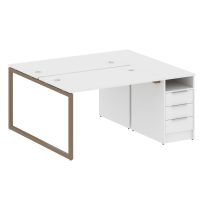 Metal System Quattro Р. ст. с тумбой на О-образном м/к 40БО.РС-СТП-2.2 Акация/Антрацит металл 1612*1475*750 Metal System Quattro Р. ст. с тумбой на О-образном м/к 40БО.РС-СТП-2.2 Акация/Антрацит металл 1612*1475*750