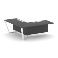 Завершающий угловой модуль левый Steel Meet KD-PR.B.SPZOU-20(L) / Тиквуд Светлый – Металл Белый / 2000×2000×750 Завершающий угловой модуль левый Steel Meet KD-PR.B.SPZOU-20(L) / Тиквуд Светлый – Металл Белый / 2000×2000×750