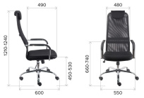 Кресло для руководителя Everprof EP-708 TM Экокожа Черный