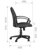 Кресло офисное Chairman 681 Россия / Ткань / Т-13 Серый Кресло офисное Chairman 681 Россия / Ткань / Т-13 Серый