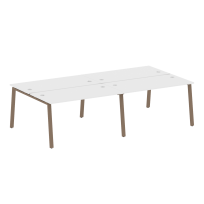 Metal System Р.ст. на 4 раб. места на А-образном м/к БА.СМ-4.3 Белый/Мокко металл 2800*1475*750 Metal System Р.ст. на 4 раб. места на А-образном м/к БА.СМ-4.3 Белый/Мокко металл 2800*1475*750