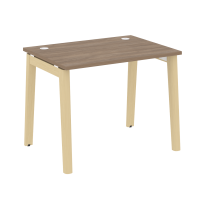 Onix Wood Стол офисный OW.SP-1.7 Дуб мали/Дуб светлый/Белый металл 980×720×750 Onix Wood Стол офисный OW.SP-1.7 Дуб мали/Дуб светлый/Белый металл 980×720×750