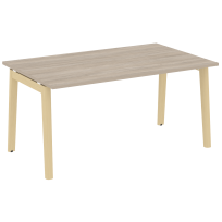 Onix Wood Стол переговорный (1 столешница) OW.PRG-1.4 Белый бриллиант/Дуб светлый/Белый металл 1580*980*750 Onix Wood Стол переговорный (1 столешница) OW.PRG-1.4 Белый бриллиант/Дуб светлый/Белый металл 1580*980*750