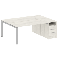 Metal System Quattro Р. ст. с тумбой на П-образном м/к 50БП.РС-СТП-2.4 Акация/Антрацит металл 2012*1475*750 Metal System Quattro Р. ст. с тумбой на П-образном м/к 50БП.РС-СТП-2.4 Акация/Антрацит металл 2012*1475*750