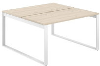 Стол-бенч с вырезом Allegro / 1600×1238×750 / Профиль О-образный: 70×20 Белый / Столешница: Белый / AG.133.WH.V.72.WH Стол-бенч с вырезом Allegro / 1600×1238×750 / Профиль О-образный: 70×20 Белый / Столешница: Белый / AG.133.WH.V.72.WH