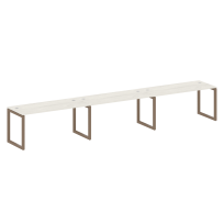 Metal System Quattro Р. ст. на 3 раб. места на О-образном м/к 50БО.СМ-3.4 Акация/Антрацит металл 4800*720*750 Metal System Quattro Р. ст. на 3 раб. места на О-образном м/к 50БО.СМ-3.4 Акация/Антрацит металл 4800*720*750