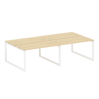 Metal System Quattro Р. ст. на 4 раб. места на О-образном м/к 50БО.СМ-4.3 Акация/Антрацит металл 2800*1475*750 Metal System Quattro Р. ст. на 4 раб. места на О-образном м/к 50БО.СМ-4.3 Акация/Антрацит металл 2800*1475*750